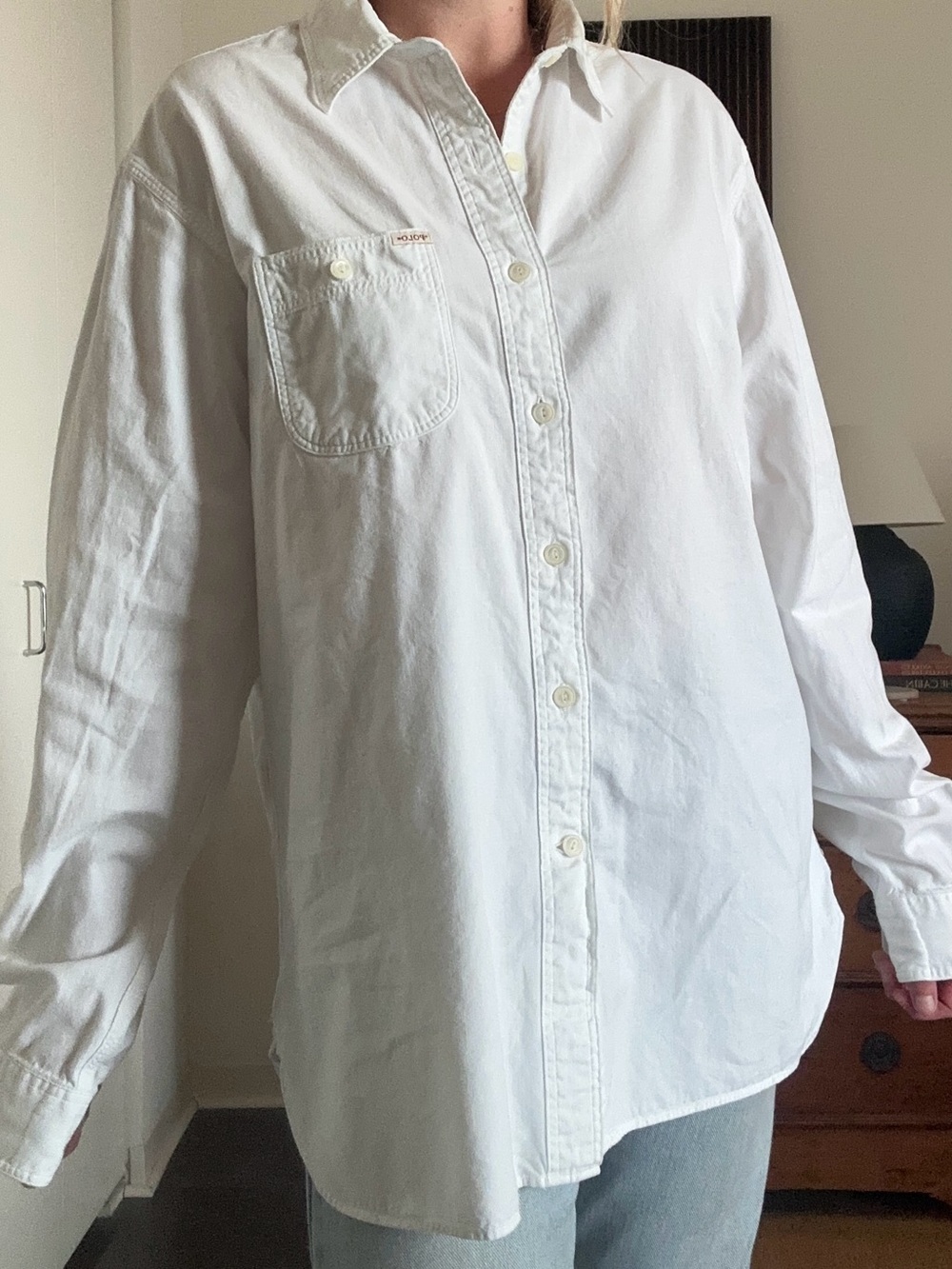 Vintage Polo Ralph Lauren White Utility Shirt